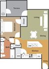 One Bedroom POB3